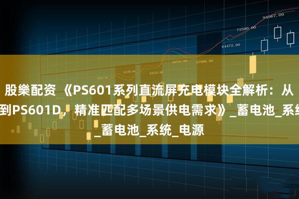 股樂配资 《PS601系列直流屏充电模块全解析：从PS601到PS601D，精准匹配多场景供电需求》_蓄电池_系统_电源